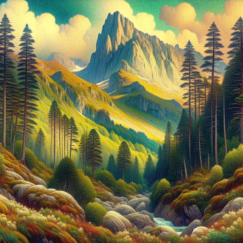 Keindahan Hutan Alami dan Pohon Ikonik di Pyrenees!!!