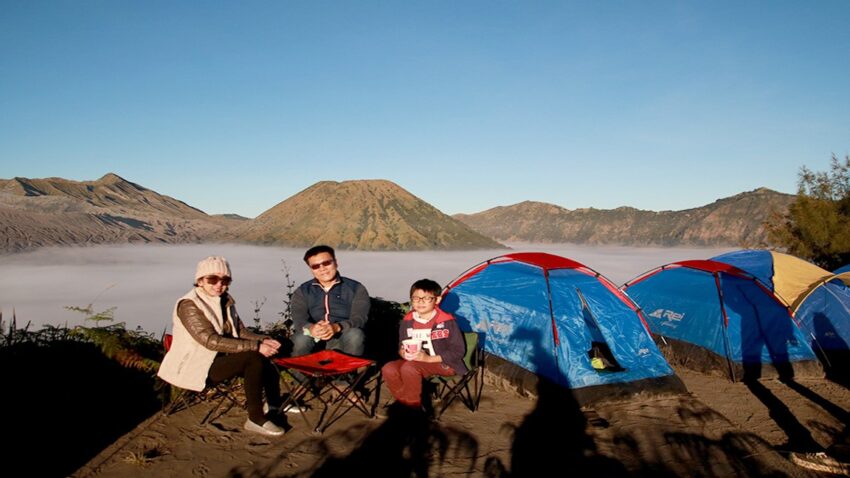 Camping on Mount Bromo