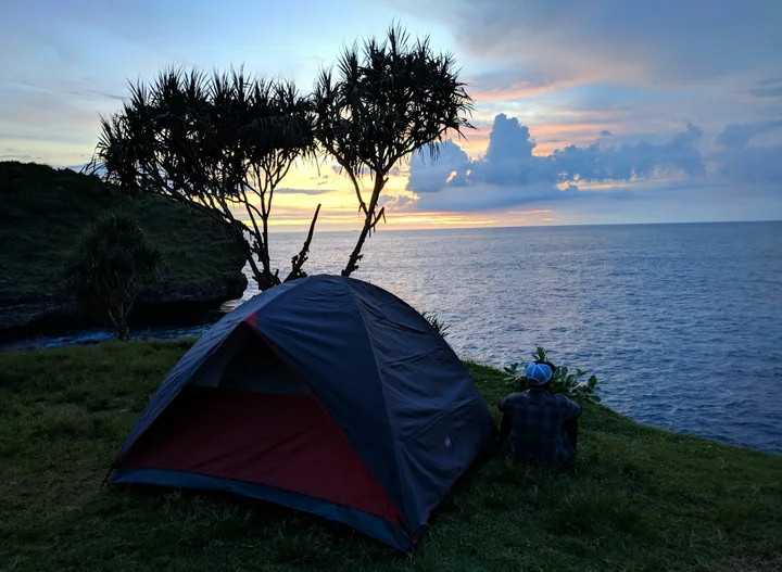 Camping at Parangtritis Beach