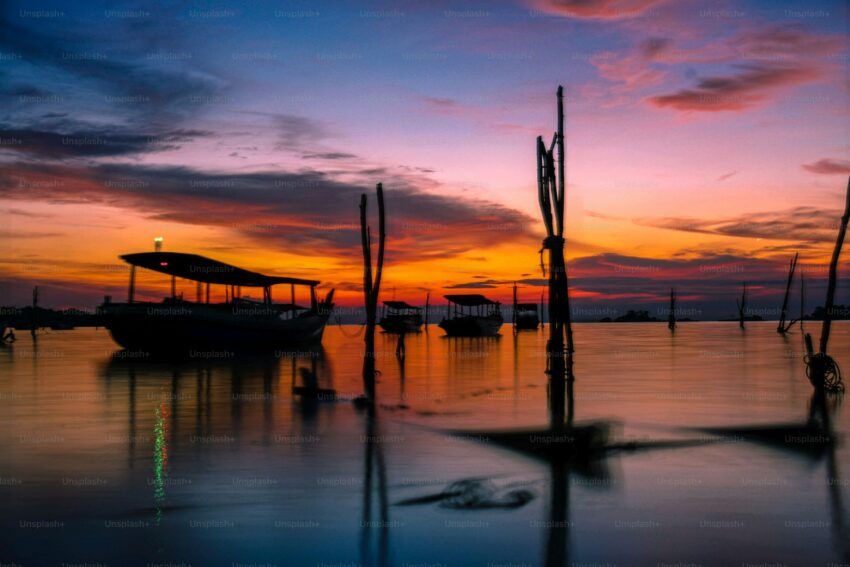 sunset in Belitung Island